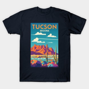 A Vintage Travel Art of Tucson - Arizona - US T-Shirt